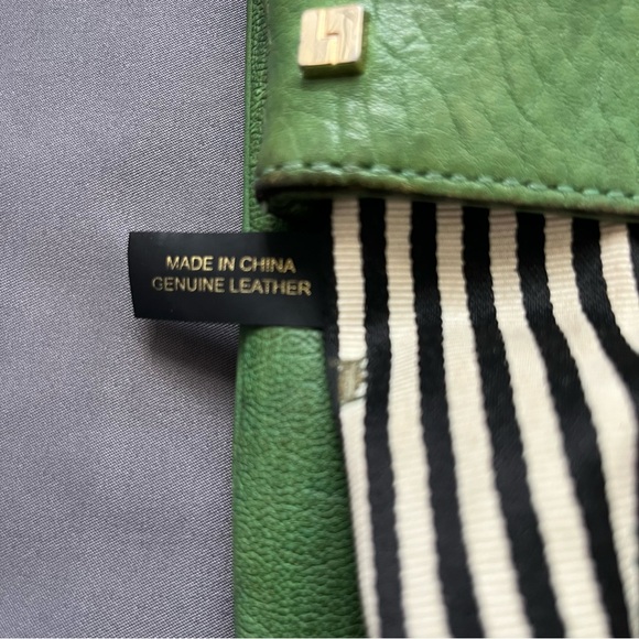 L.A.M.B. Gwen Stefani Clutch Y2K Foldable Leather Bag Stains Read Description - Picture 14 of 16